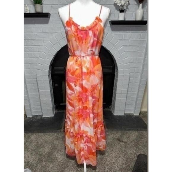 Nicole Miller Dresses & Skirts - Nicole Miller Tropical Print Maxi Dress NWOT Medium